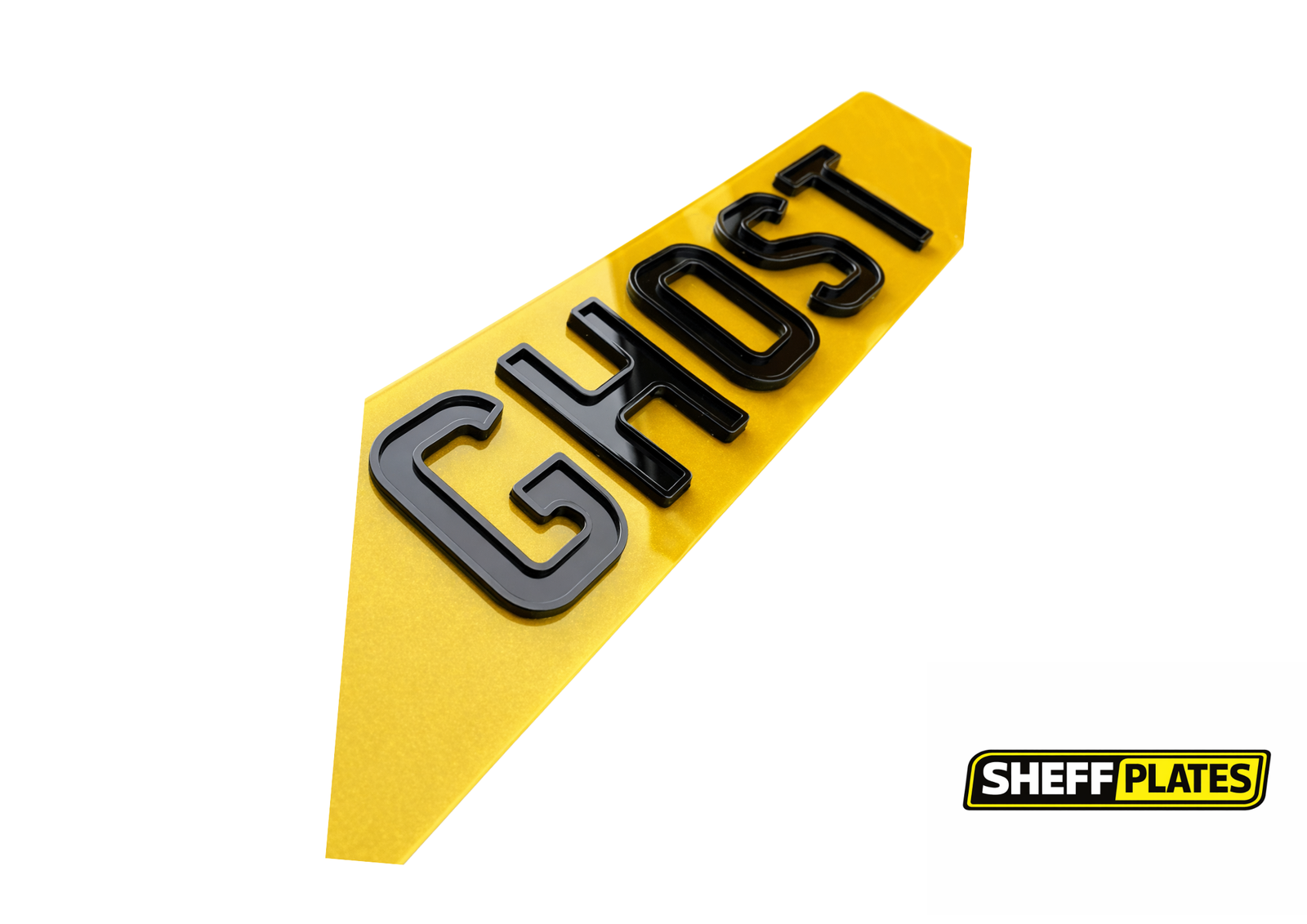 GHOST GLOSS NUMBER PLATES